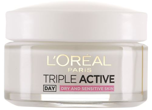 L'Oréal Paris Triple Active denní pleťový krém pro suchou a citlivou pleť 50 ml