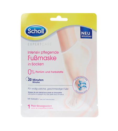 Scholl Expert Care PediMask Coconut Oil vyživující maska na nohy s kokosovým olejem 1 pár