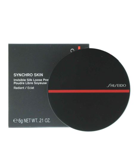 Shiseido Synchro Skin Invisible Silk Loose Powder sypký transparentní pudr pro rozjasnění pleti 6 g Radiant Eclat