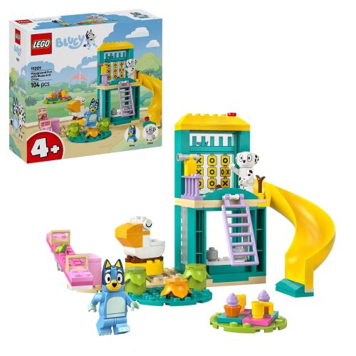 LEGO® Bluey 11201 Bluey, Chloe a zábava na hřišti