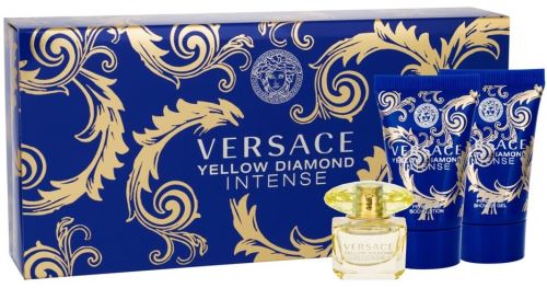 Versace Yellow Diamond Intense eau de parfum for women 5 ml + sprchový gel 25 ml + tělové mléko 25 ml gift set