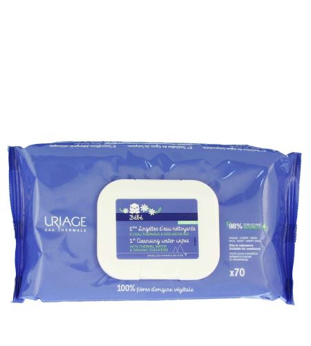 URIAGE Bébé 1st Cleansing Wipes čisticí ubrousky pro děti 70 ks