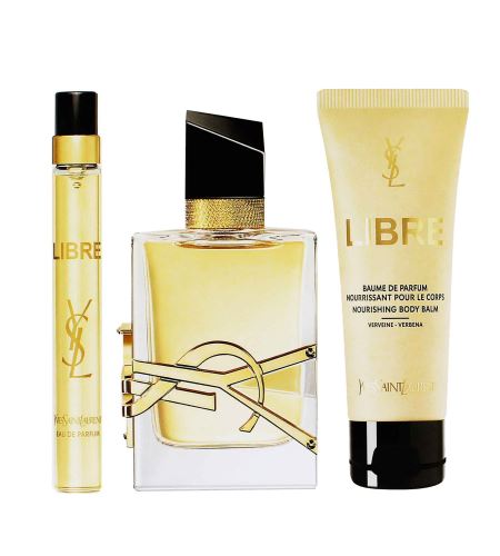 Yves Saint Laurent Libre dárková sada pro ženy parfémovaná voda 50 ml + tělový balzám 50 ml + parfémovaná voda 10 ml