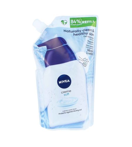 Nivea Creme Soft tekuté mýdlo náhradní náplň 500 ml