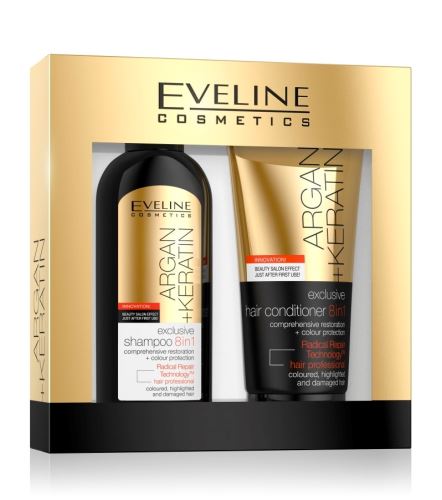Eveline Cosmetics Argan + Keratin gift set for women 350 gift set
