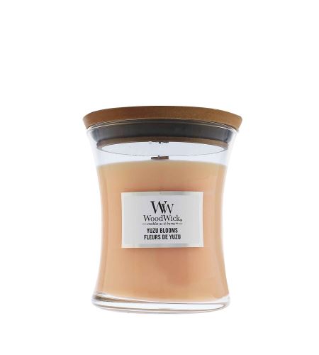 WoodWick Yuzu Blooms vonná svíčka s dřevěným knotem 275 g