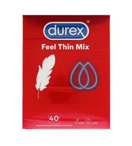 Durex Feel Thin Mix kondomy 40 ks