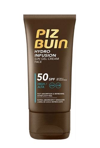 Piz Buin Hydro Infusion hydratační ochranný gelový krém na obličej SPF 50 50 ml