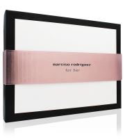 Narciso Rodriguez For Her dárková sada pro ženy toaletní voda 100 ml + tělové mléko 50 ml + toaletní voda 10 ml (1)