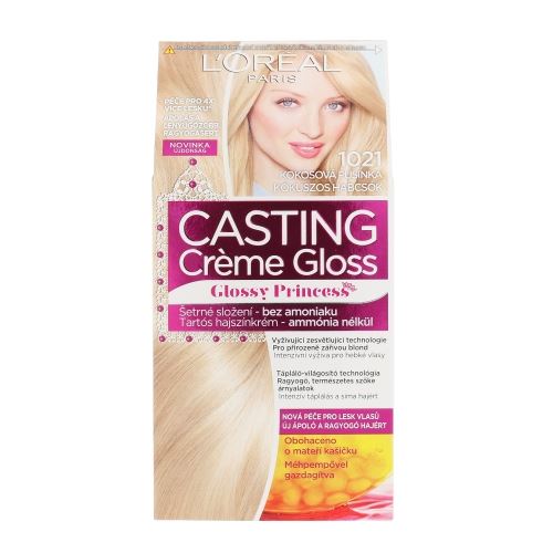 L'Oréal Paris Casting Creme Gloss Glossy Princess hair color 1 ks 1021 Coconut Baby