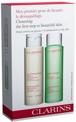 Clarins Cleansing Milk With Gentian gift set for women 400