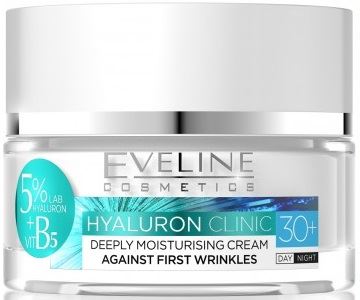 Eveline Cosmetics Hyaluron Clinic koncentrovaný hydratační krém 30+ 50 ml