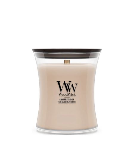 WoodWick Crystal Ginger Scented Candle With Wooden Wick 275g
