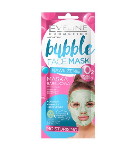 Eveline Cosmetics Bubble Face Mask Moisturising textile moisturizing face mask
