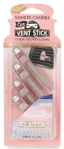 Yankee Candle Car Vent Sticks Pink Sands vonné kolíčky 4 ks