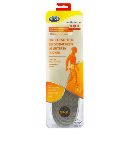 Scholl In-Balance Lower Back Pain Relief Insole Medium vložky do bot 1 ks