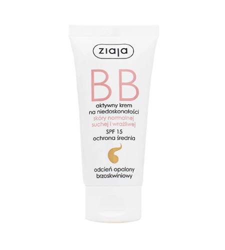 Ziaja BB Cream Normal, Dry & Sensitive Skin BB krém pro normální a suchou pleť SPF 15 50 ml