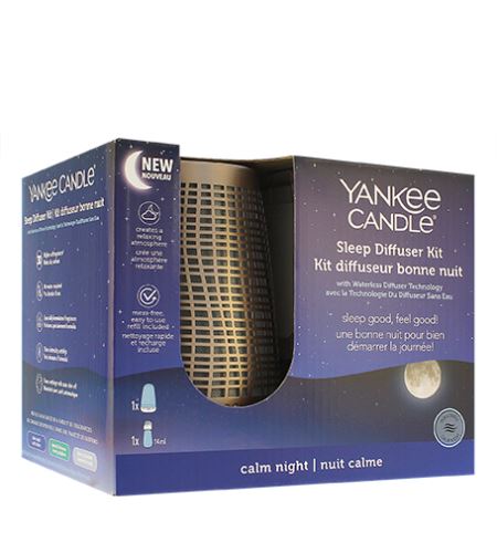 Yankee Candle Sleep Diffuser Kit vonný difuzér pro klidný spánek     bronzový