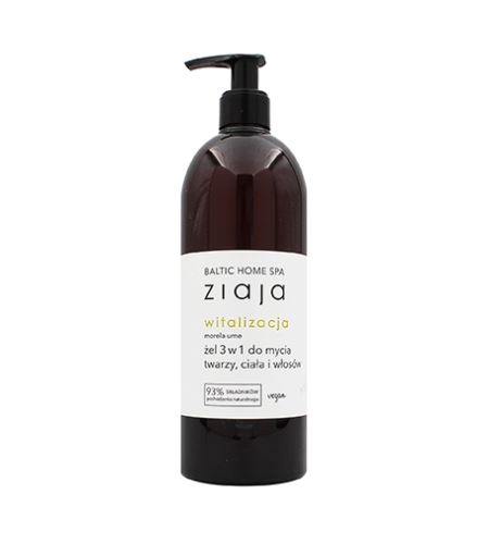 Ziaja Baltic Home Spa Vitality 3in1 Face Body & Hair Gel 500ml