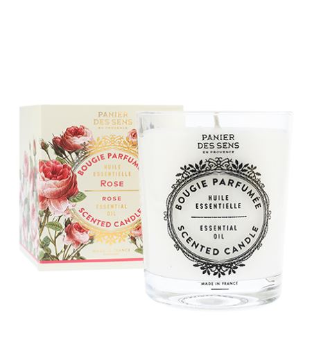 Panier Des Sens Rejuvenating Rose vonná svíčka 180 g