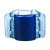 Linziclip Midi Hair Clip hair bands 1 ks Blue Pearl Translucent