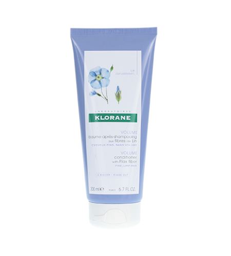 Klorane Flax Fiber kondicionér s lněnými vlákny pro jemné a zplihlé vlasy 200 ml