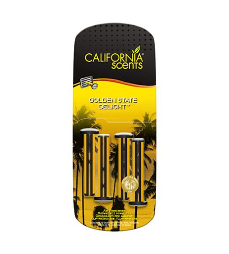 California Scents Vent Stick Golden State Delight vůně do auta 4 ks