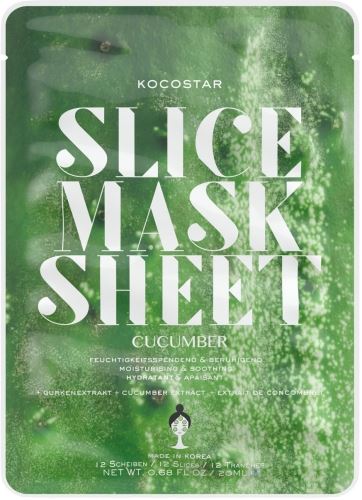 Kocostar Slice Mask Sheet hydratační a zklidňující plátková maska 20 ml   Cucumber