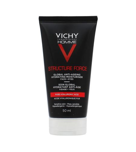 Vichy Homme Structure Force Anti-Aging Moisturizer zpevňující protivráskový krém s kyselinou hyaluronovou pro muže 50 ml