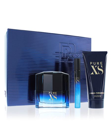 Paco Rabanne Pure XS dárková sada pro muže toaletní voda 50 ml + sprchový gel 100 ml + toaletní voda 10 ml