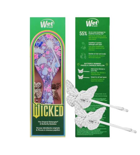 Wet Brush Wicked Glinda Kit 2.0 kartáč na vlasy + 2 sponky