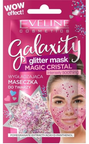 Eveline Cosmetics Galaxity intenzivně vyhlazující gelová maska se třpytkami 10 ml