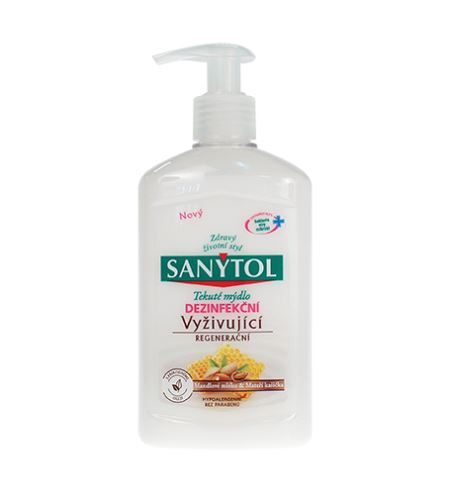 Sanytol dezinfekční tekuté mýdlo vyživující Mandlové mléko & Mateří kašička 250 ml