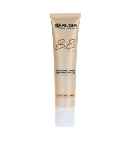 Garnier Skin Naturals BB Cream Miracle Skin Perfector BB krém pro mastnou a smíšenou pleť Light Skin 40 ml