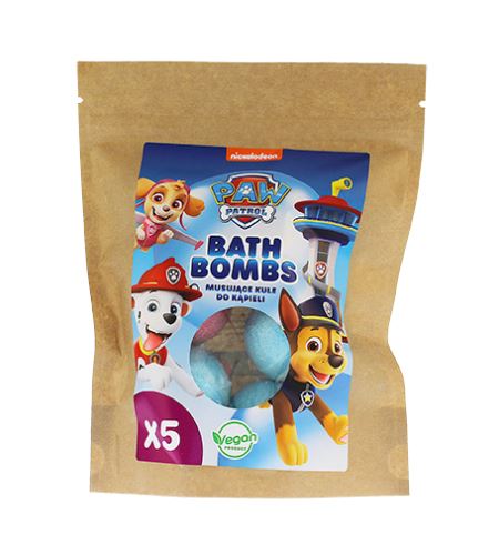 Nickelodeon Paw Patrol Bath Bombs šumivé bomby do koupele 5 x 50 g