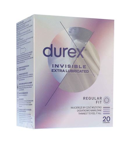 Durex Invisible Extra Lubricated kondomy