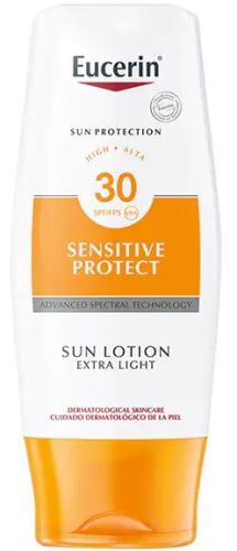 Eucerin Sun Sensitive Protect extra light protective suntan lotion spf 30 unisex 150 ml