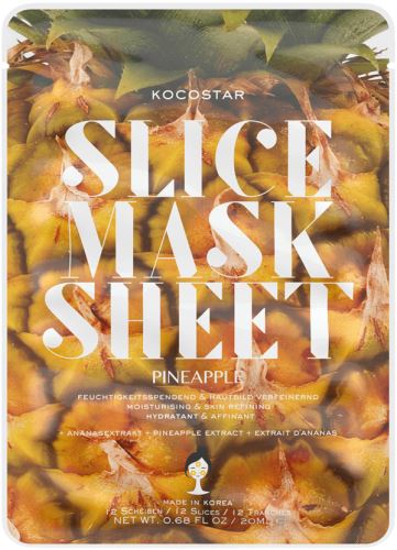 Kocostar Slice Mask Sheet moisturizing and softening sliced mask 20 ml Pineapple