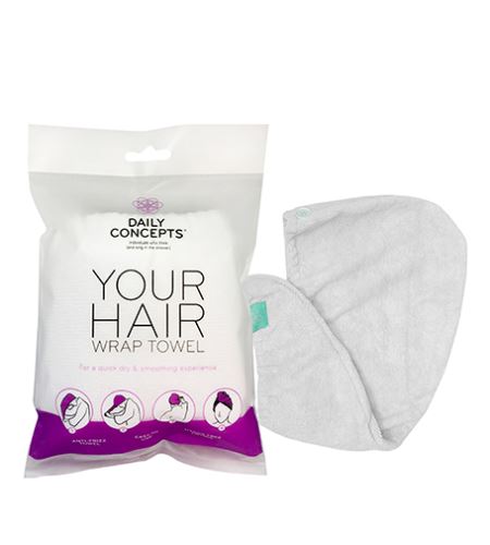 Daily Concepts Daily Hair Wrap Towel White