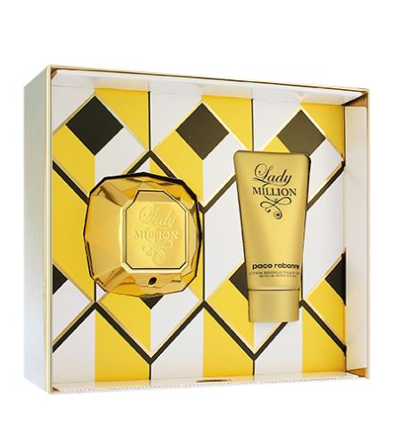 Paco Rabanne Lady Million dárková sada pro ženy parfémovaná voda 50 ml + tělové mléko 75 ml