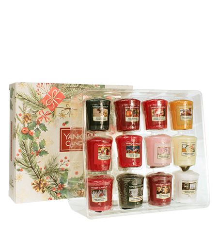 Yankee Candle Vánoční dárková sada votivních svíček 12ks
