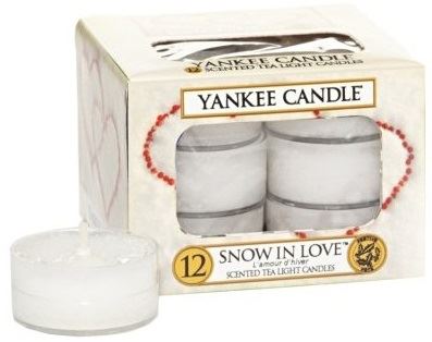 Yankee Candle Snow in Love čajová svíčka 12 x 9,8 g
