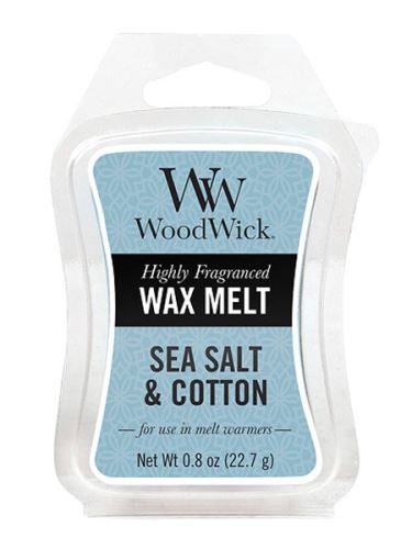 WoodWick Sea Salt & Cotton vonný vosk 22,7 g