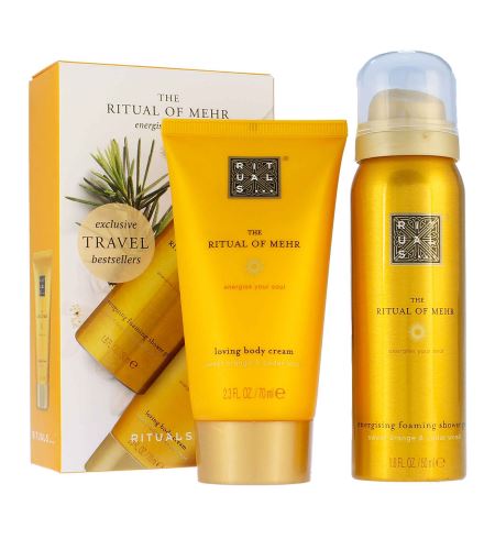 Rituals The Ritual Of Mehr cestovní dárková sada tělový krém 70 ml + sprchová pěna 50 ml