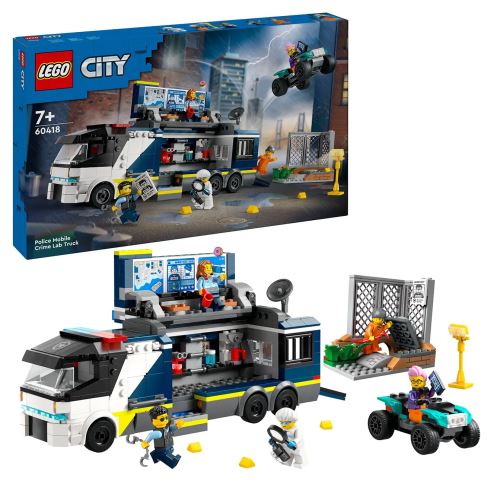 LEGO® City 60418 Mobilní kriminalistická laboratoř policistů