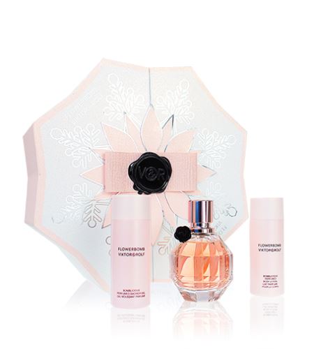 Viktor & Rolf Flowerbomb dárková sada pro ženy parfémovaná voda 50 ml + tělové mléko 50 ml + sprchový gel 50 ml