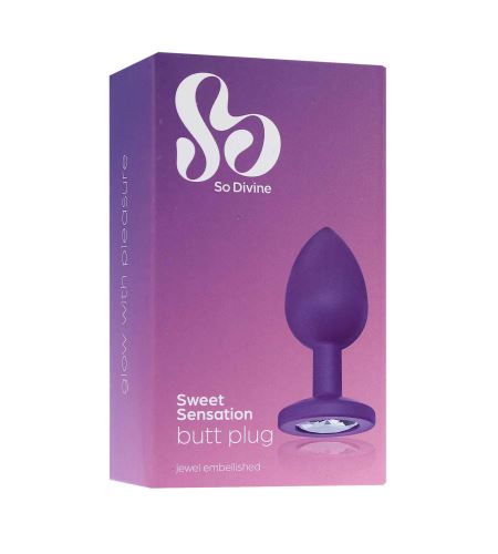 So Divine Sweet Sensation Booty Plug anální kolík Purple
