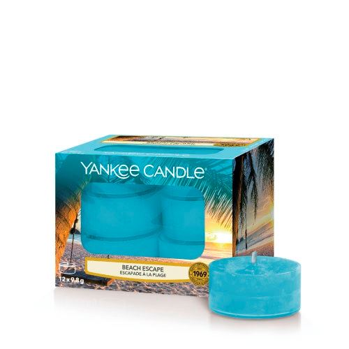 Yankee Candle Beach Escape čajová svíčka 12 x 9,8 g