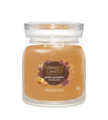 Yankee Candle Pumpkin Cinnamon Swirl signature svíčka střední 368 g