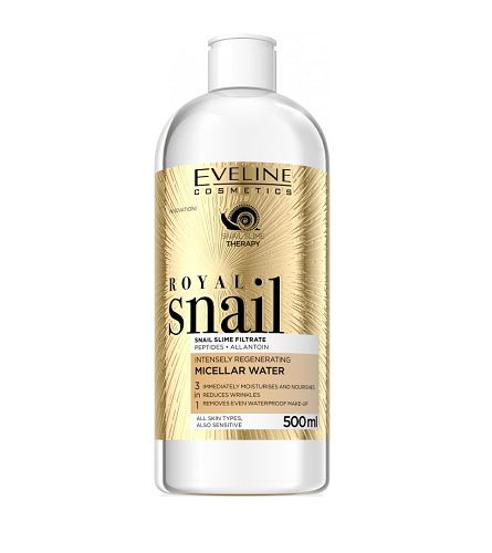 Eveline Cosmetics Royal Snail intensively regenerating micellar water 3in1 500 ml